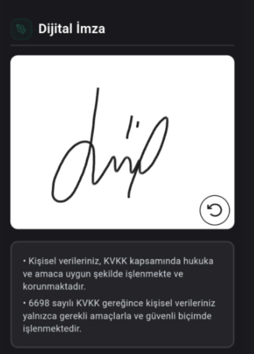 Adım 03 — İletişim ve dijital imza